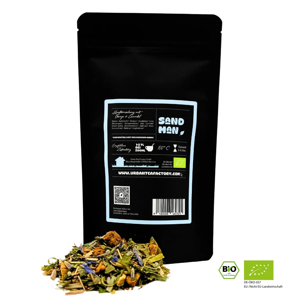 Sandman - Bio Rooibosteemischung mit Orange & Lavendel - 100g