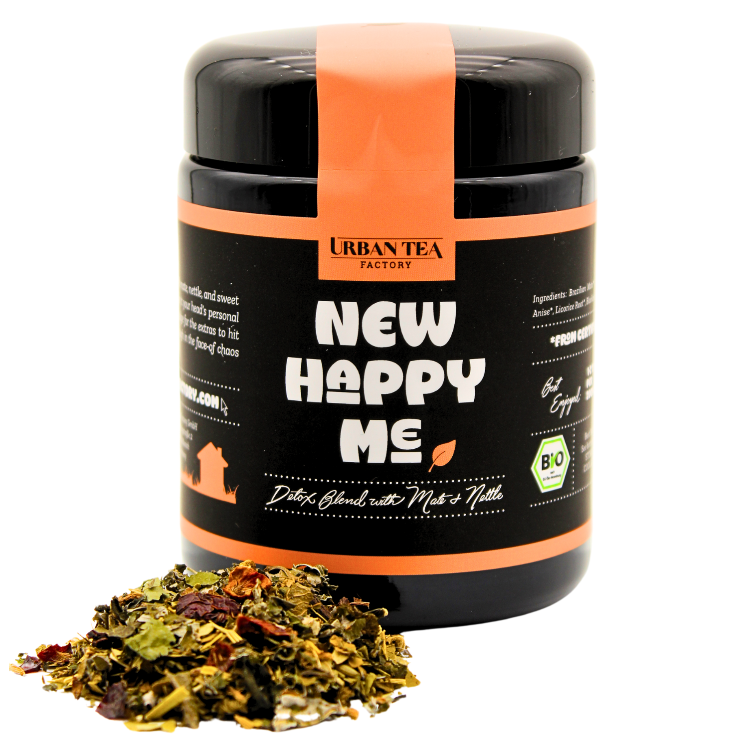 New Happy Me -  Puretoxmischung mit Mate & Brennnessel - 50g - Bio
