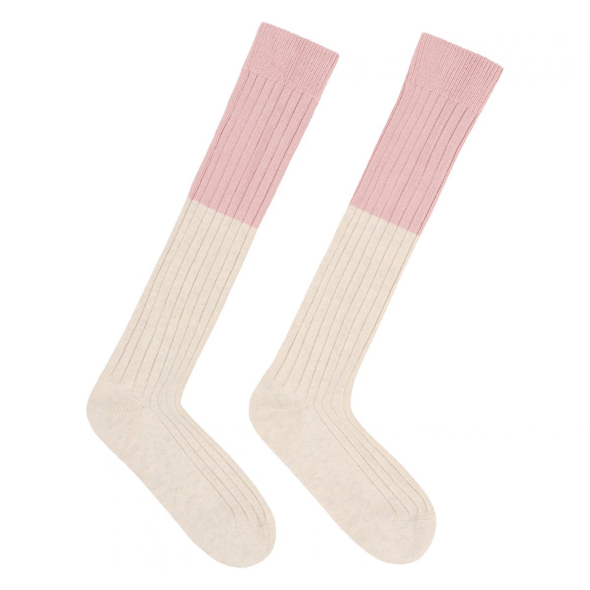 Colourblock Kniestrümpfe GOTS