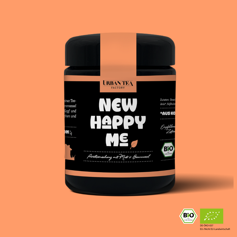 New Happy Me -  Puretoxmischung mit Mate & Brennnessel - 50g - Bio