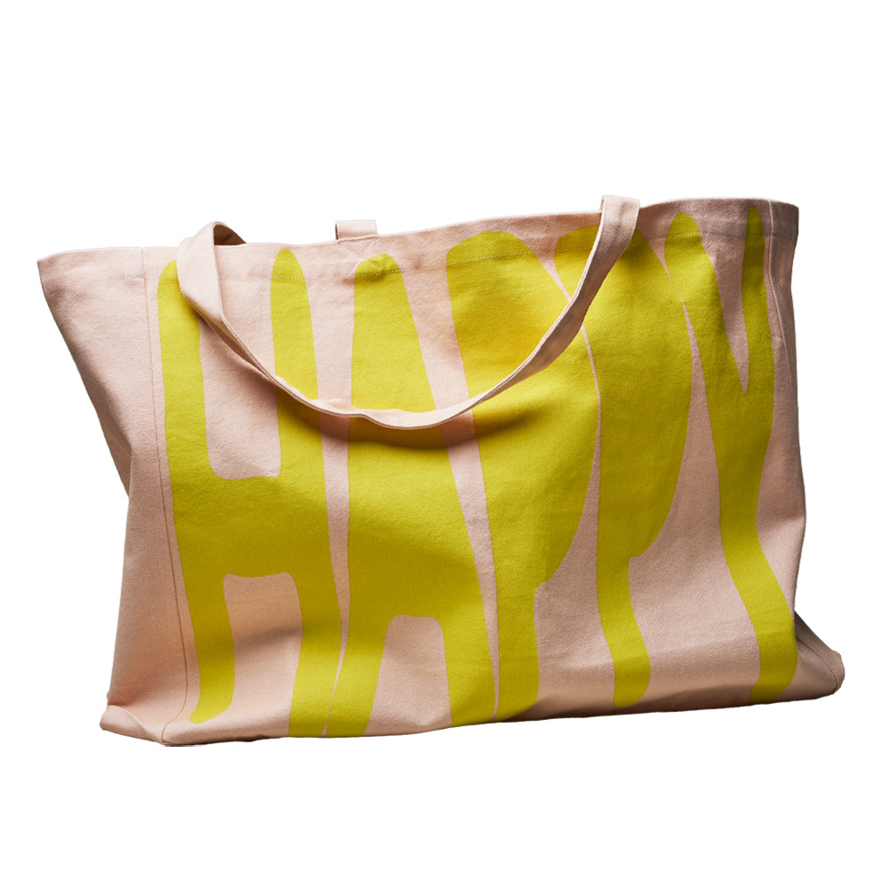 Organic cotton bag - happy