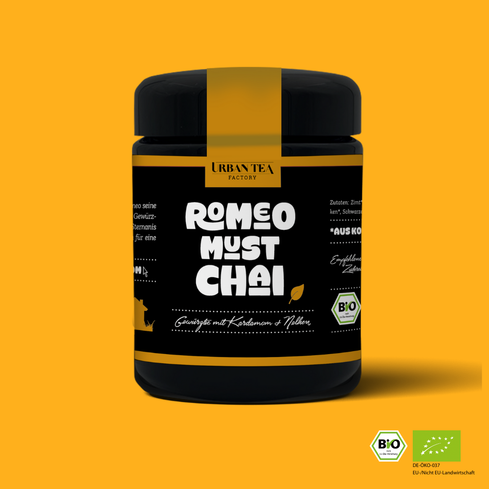Romeo Must Chai  Gewürztee mit Kardamom & Nelken - 65g - Bio