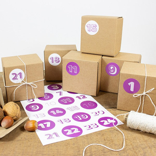 Aufkleber Adventskalender