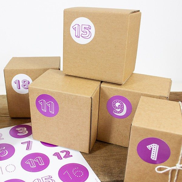 Aufkleber Adventskalender