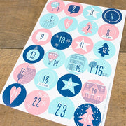 Aufkleber Adventskalender