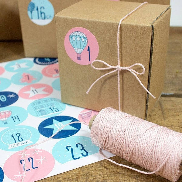 Aufkleber Adventskalender