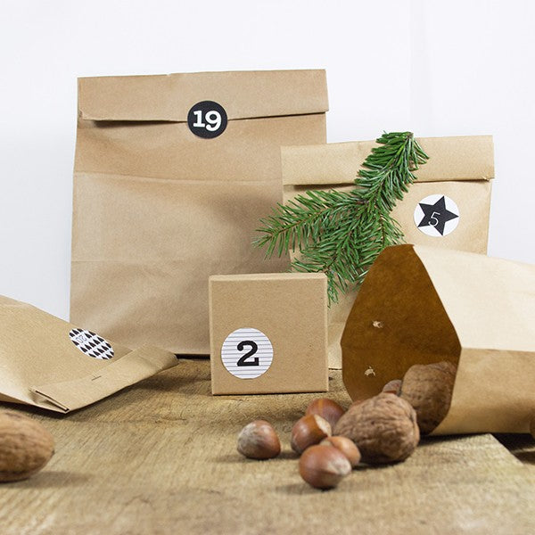 Aufkleber Adventskalender