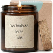 Duftkerze - Kuscheldecke. Kerze. Ruhe