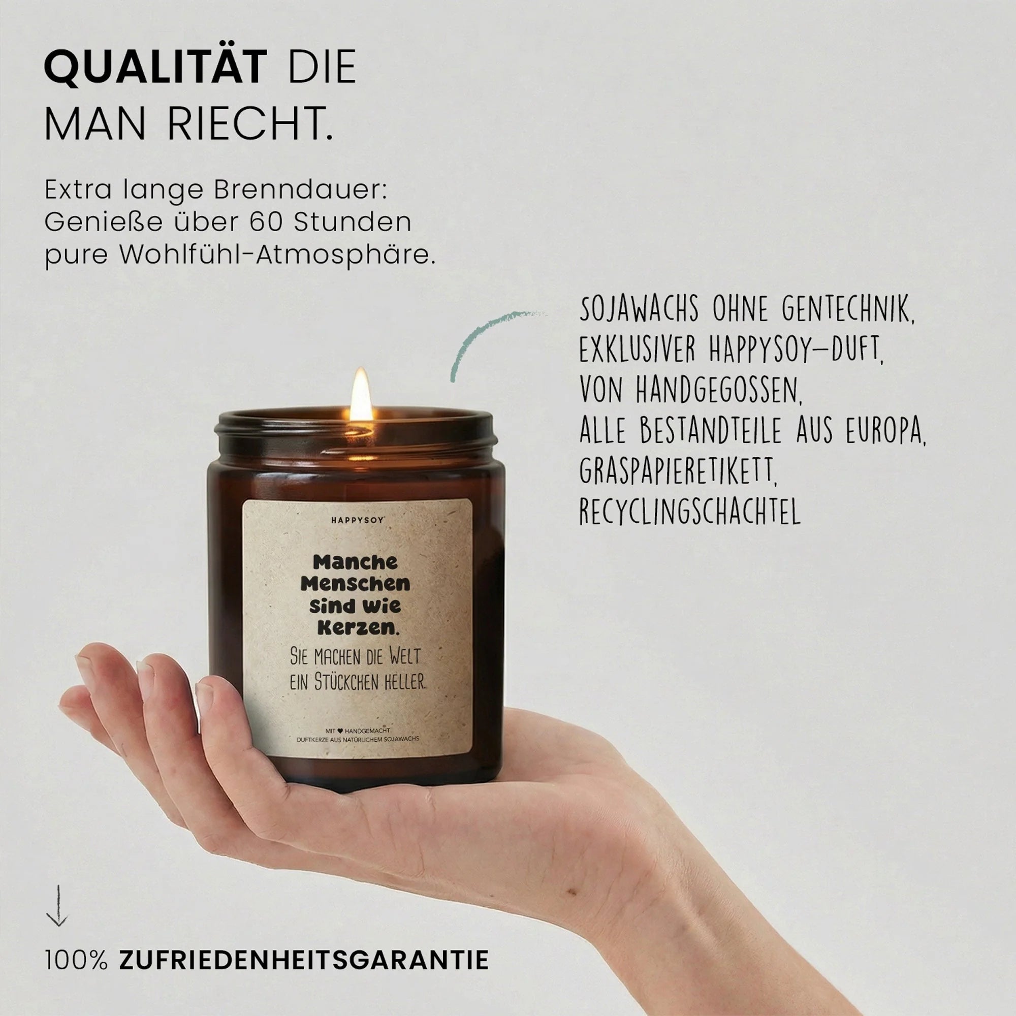 Duftkerze - Manche Menschen sind wie Kerzen