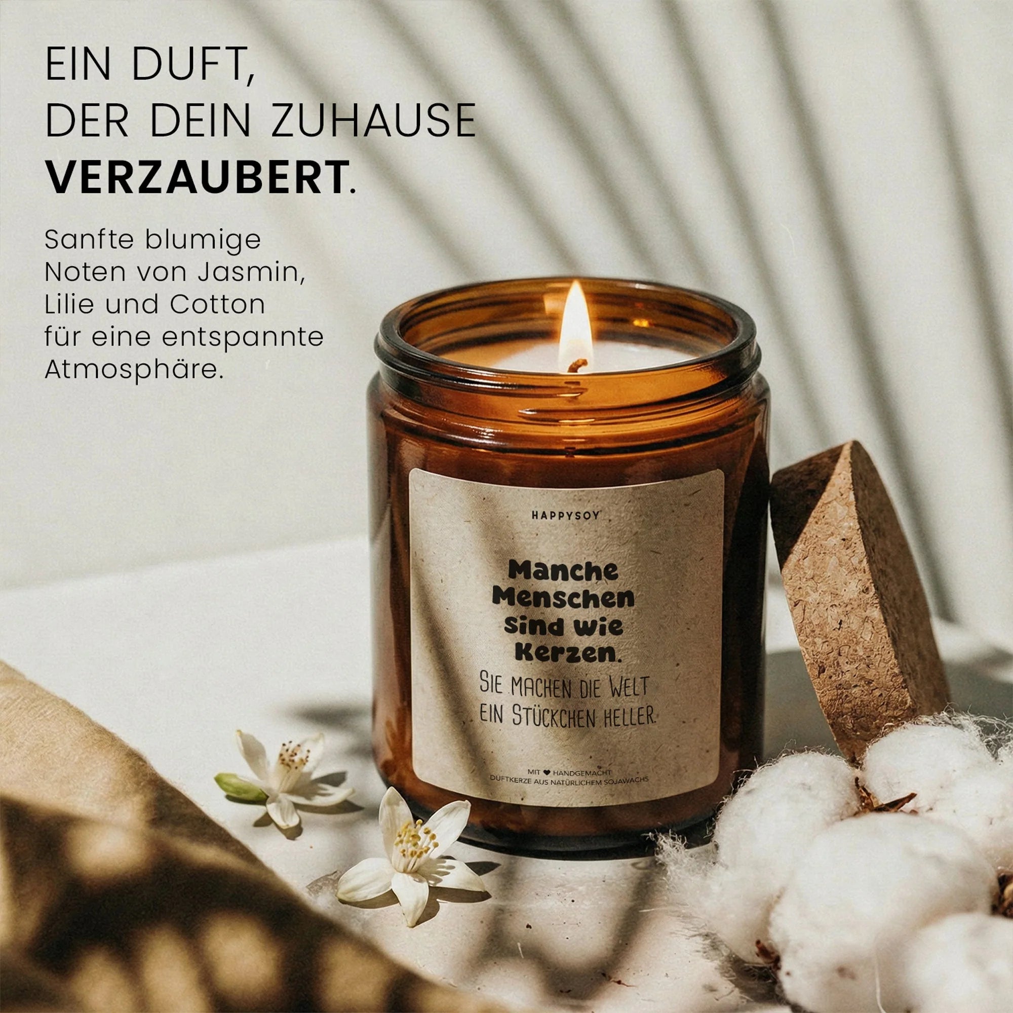 Duftkerze - Manche Menschen sind wie Kerzen