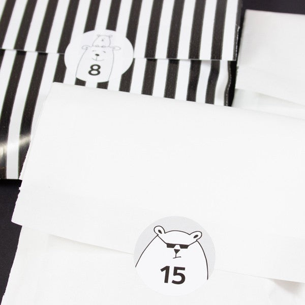 Aufkleber Adventskalender