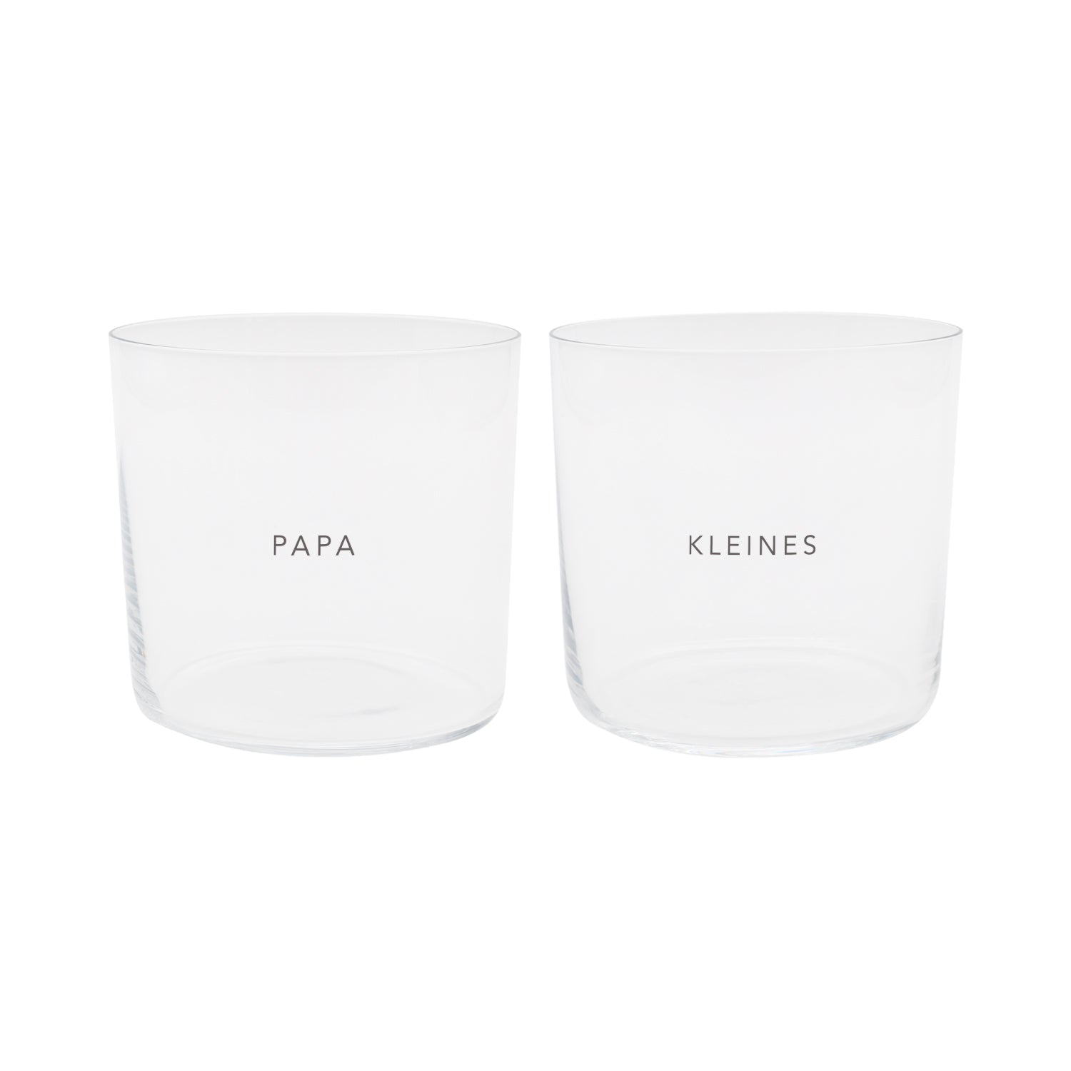 Trinkglas im 2er Set Papa & Kleines