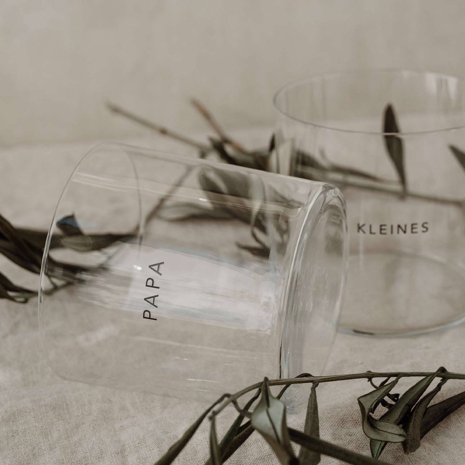 Trinkglas im 2er Set Papa & Kleines
