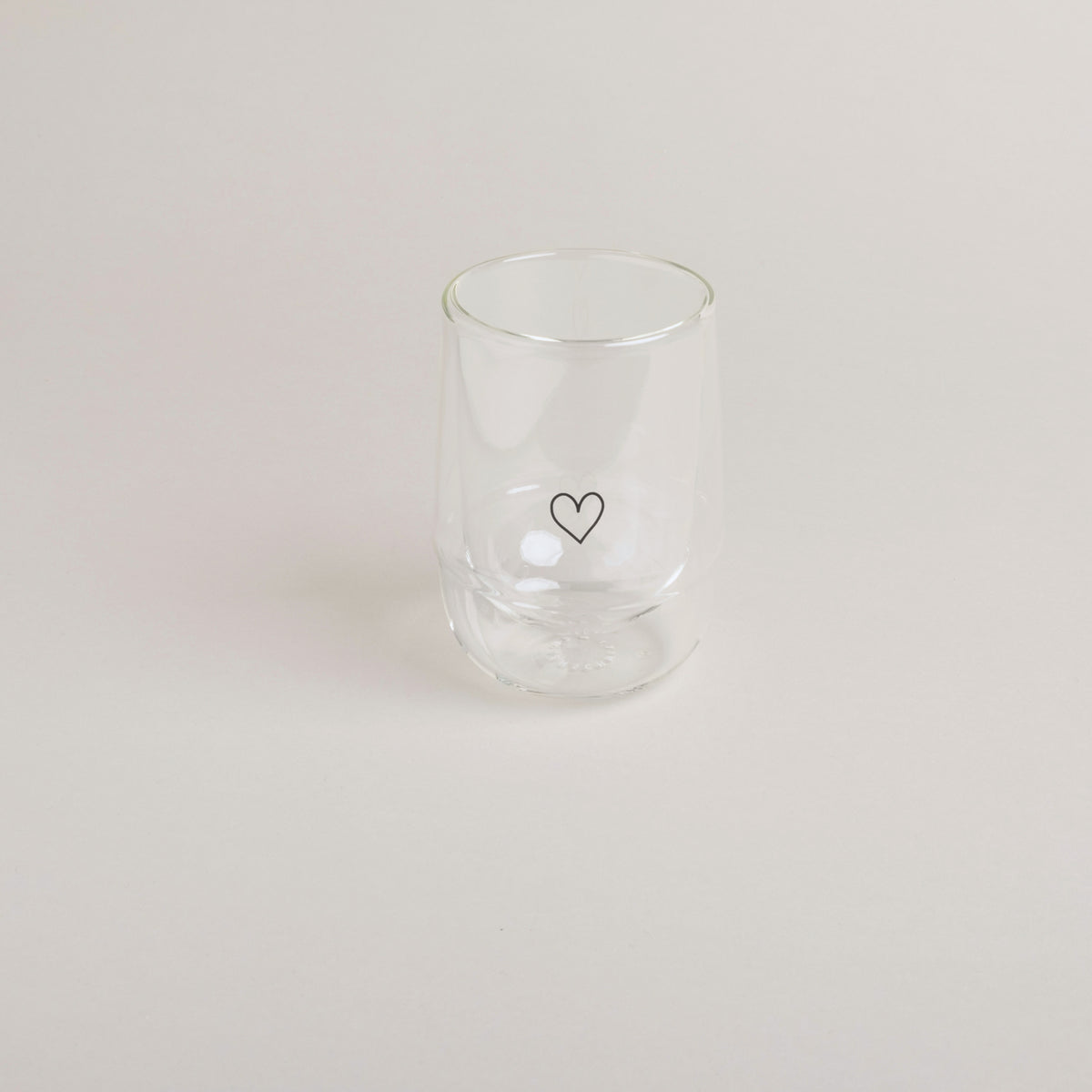 Doppelwandiges Glas Herz, 300 ml