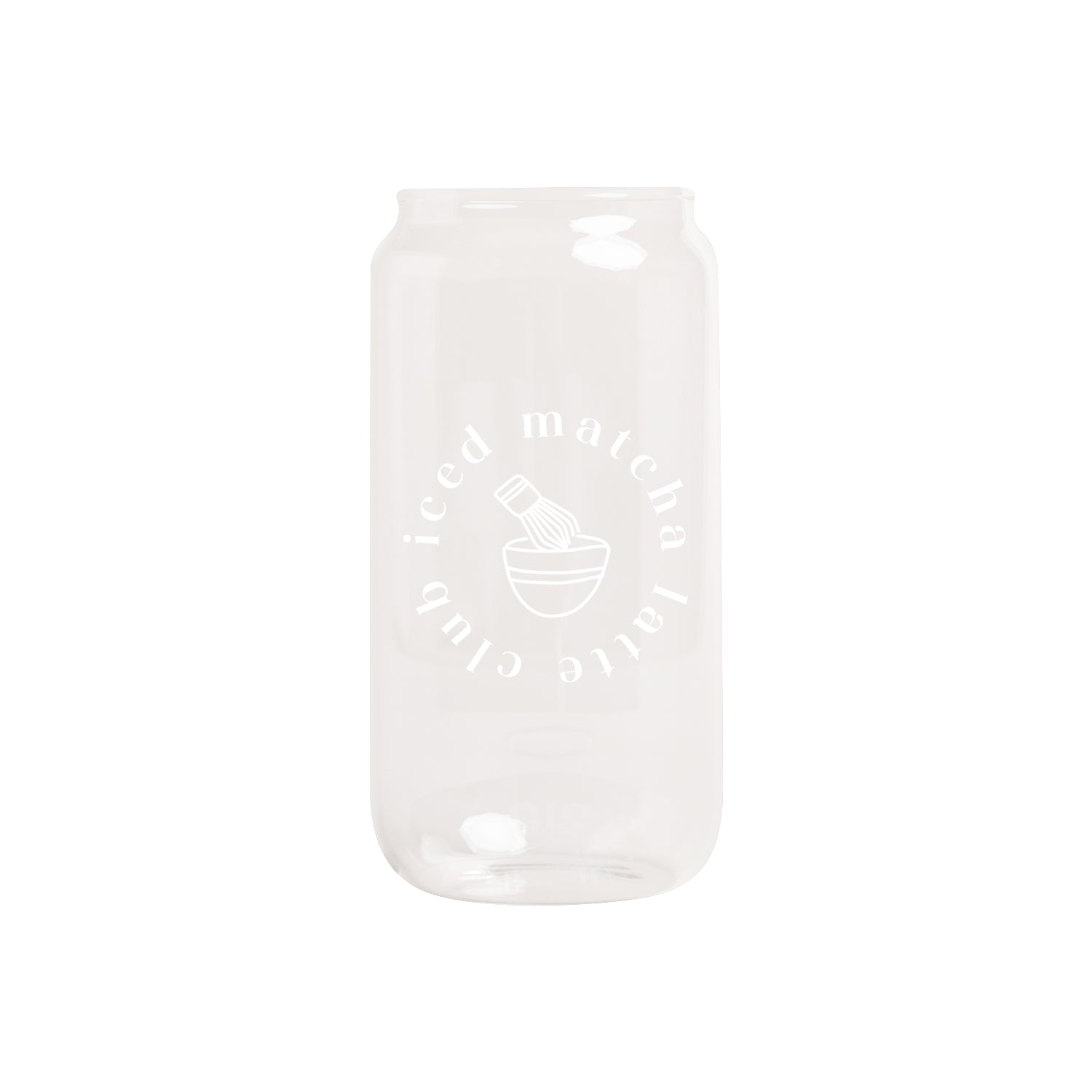 Hohes Trinkglas Iced matcha latte club