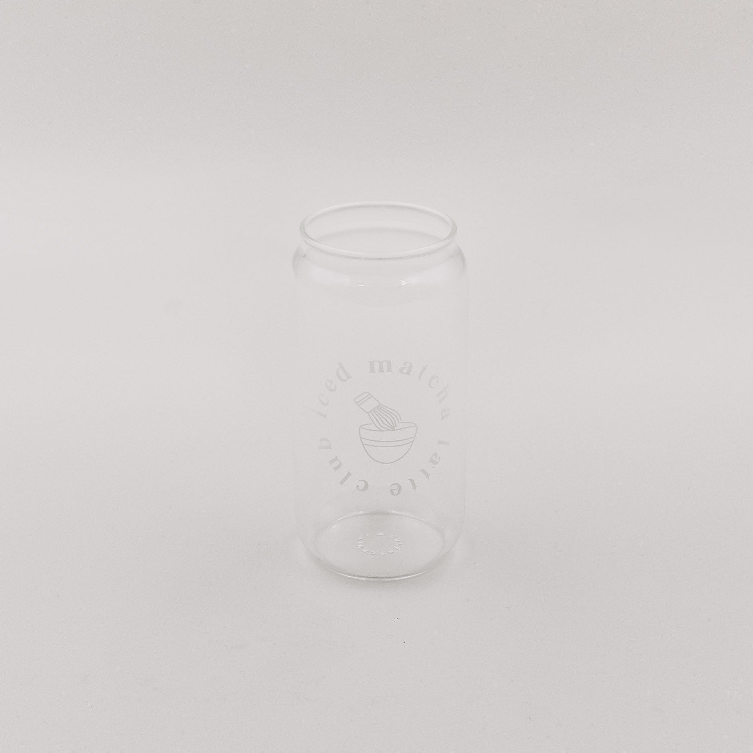 Hohes Trinkglas Iced matcha latte club