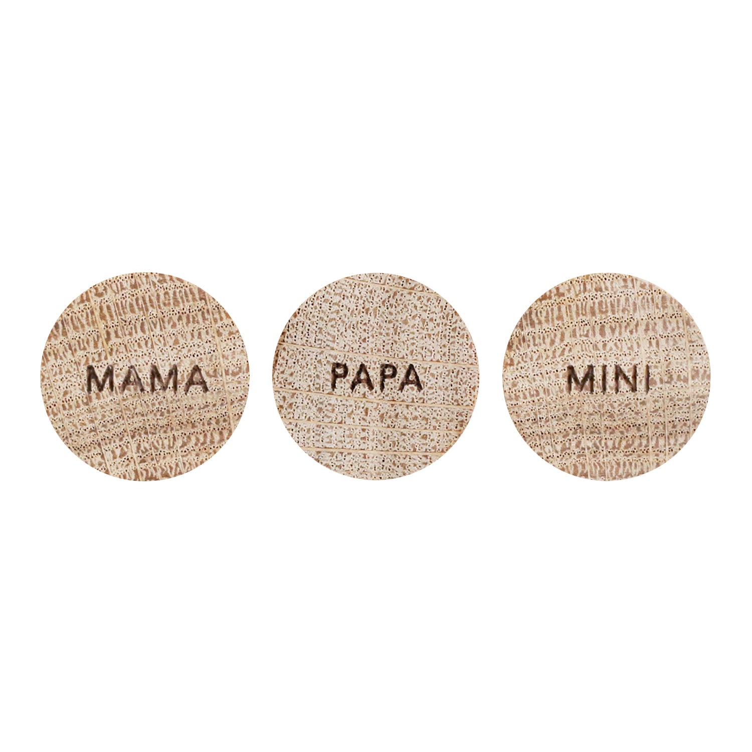 Familie Holzmagnet 3er Set