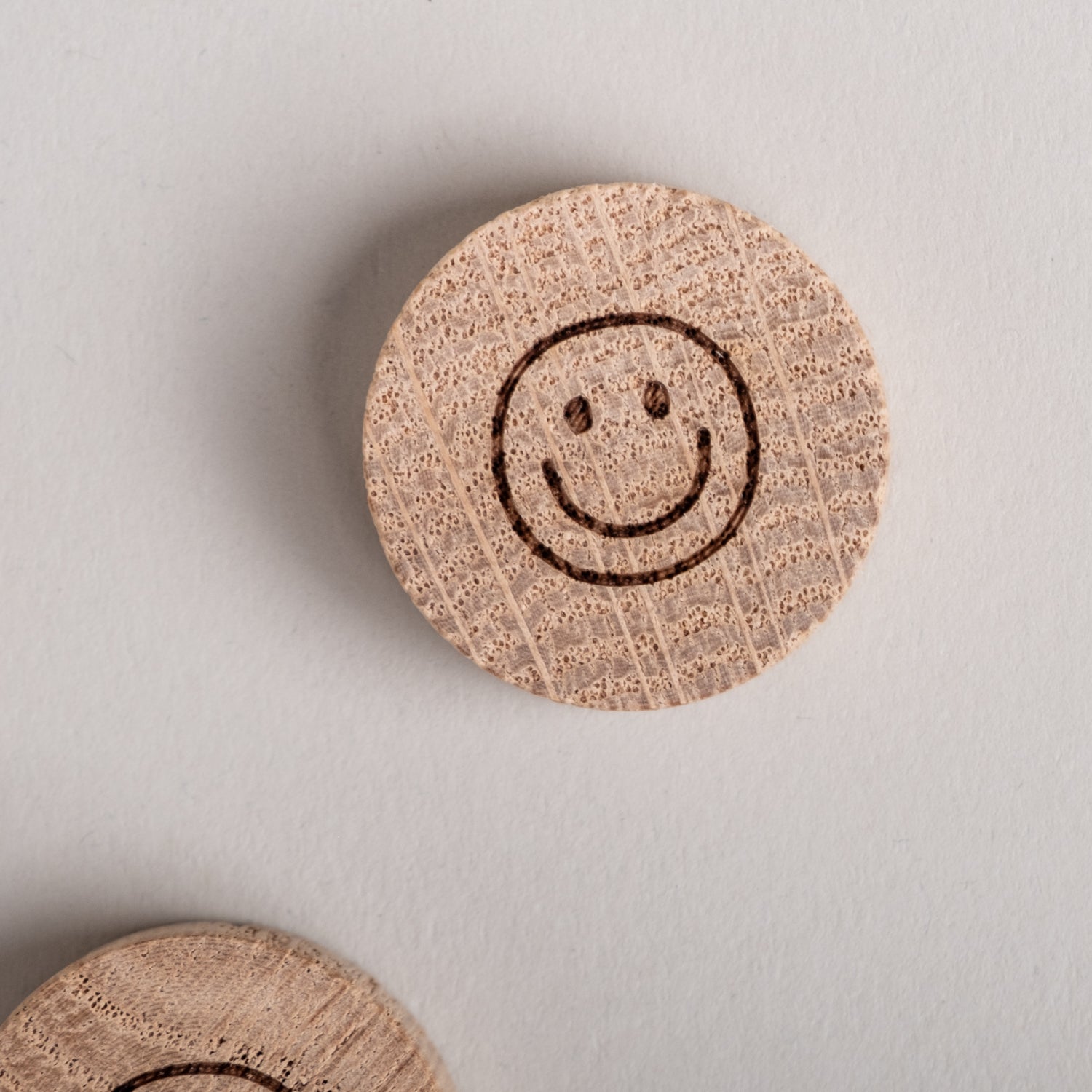 Smiley Holzmagnet 3er Set