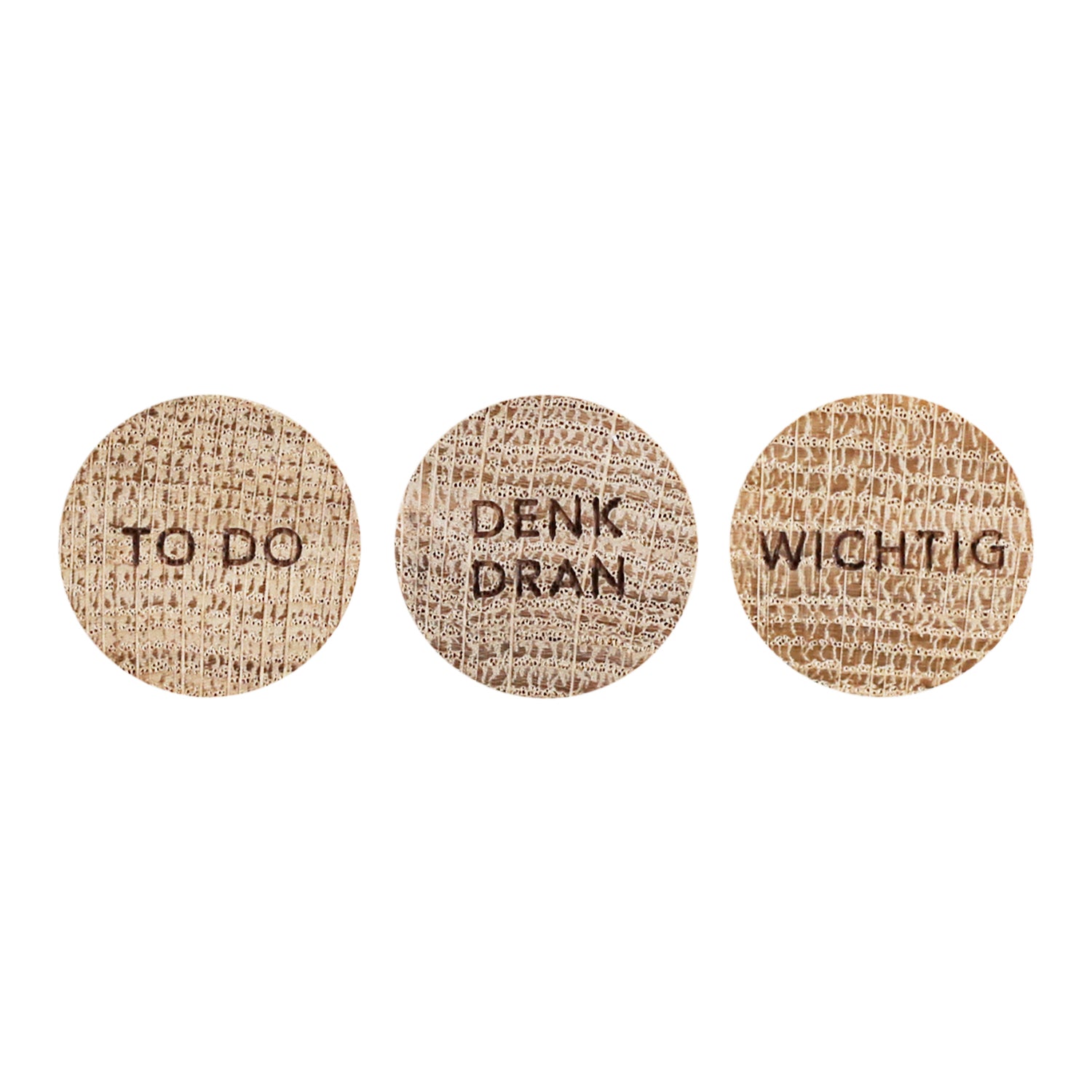Denk dran Holzmagnet 3er Set