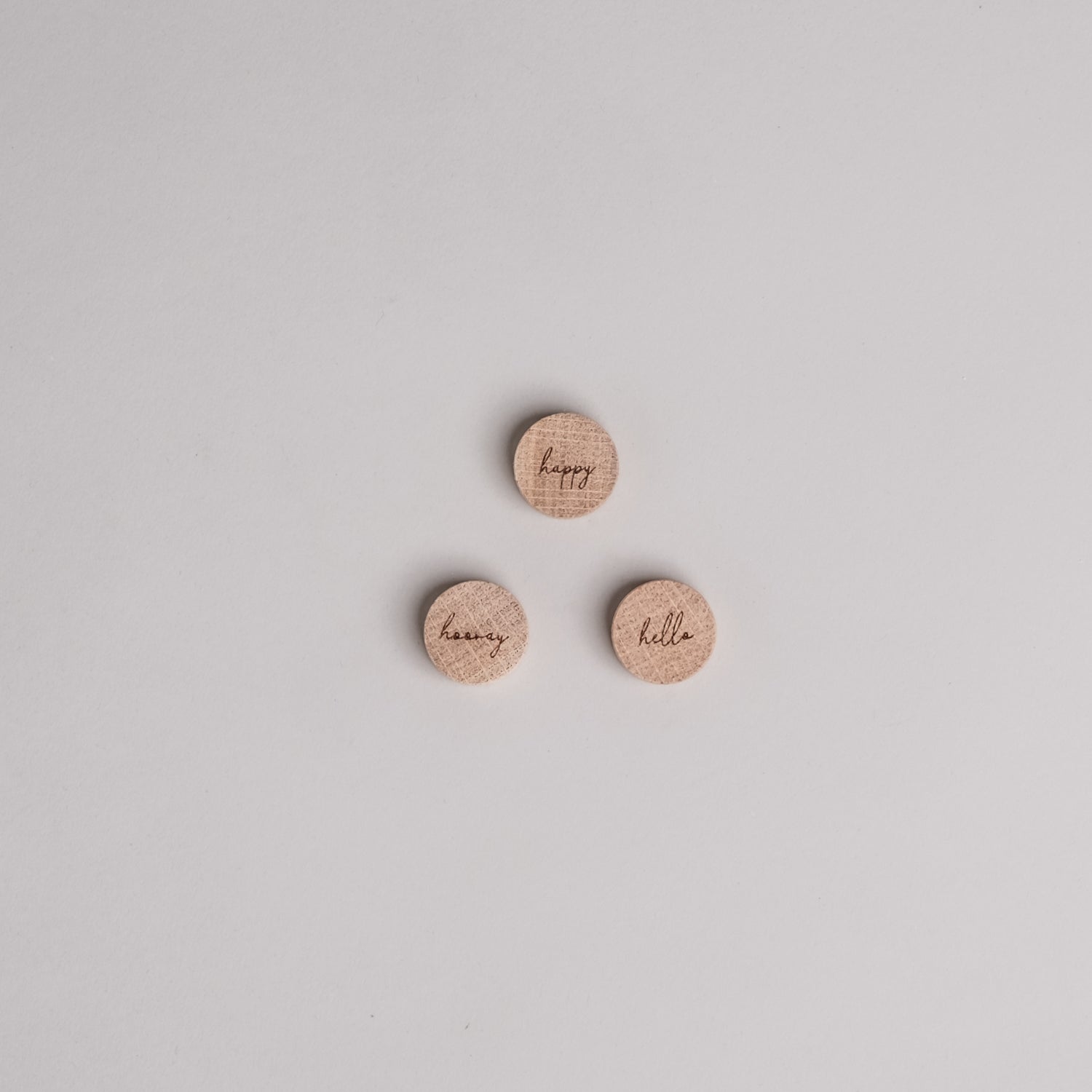 Hooray Holzmagnet 3er Set