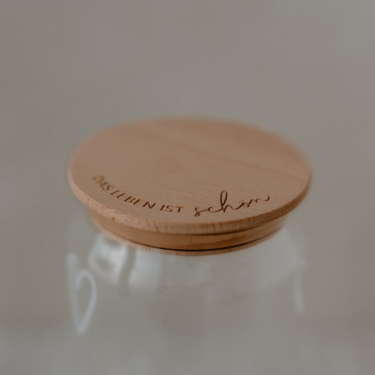 Deckel Das Leben ist schön für Karaffe