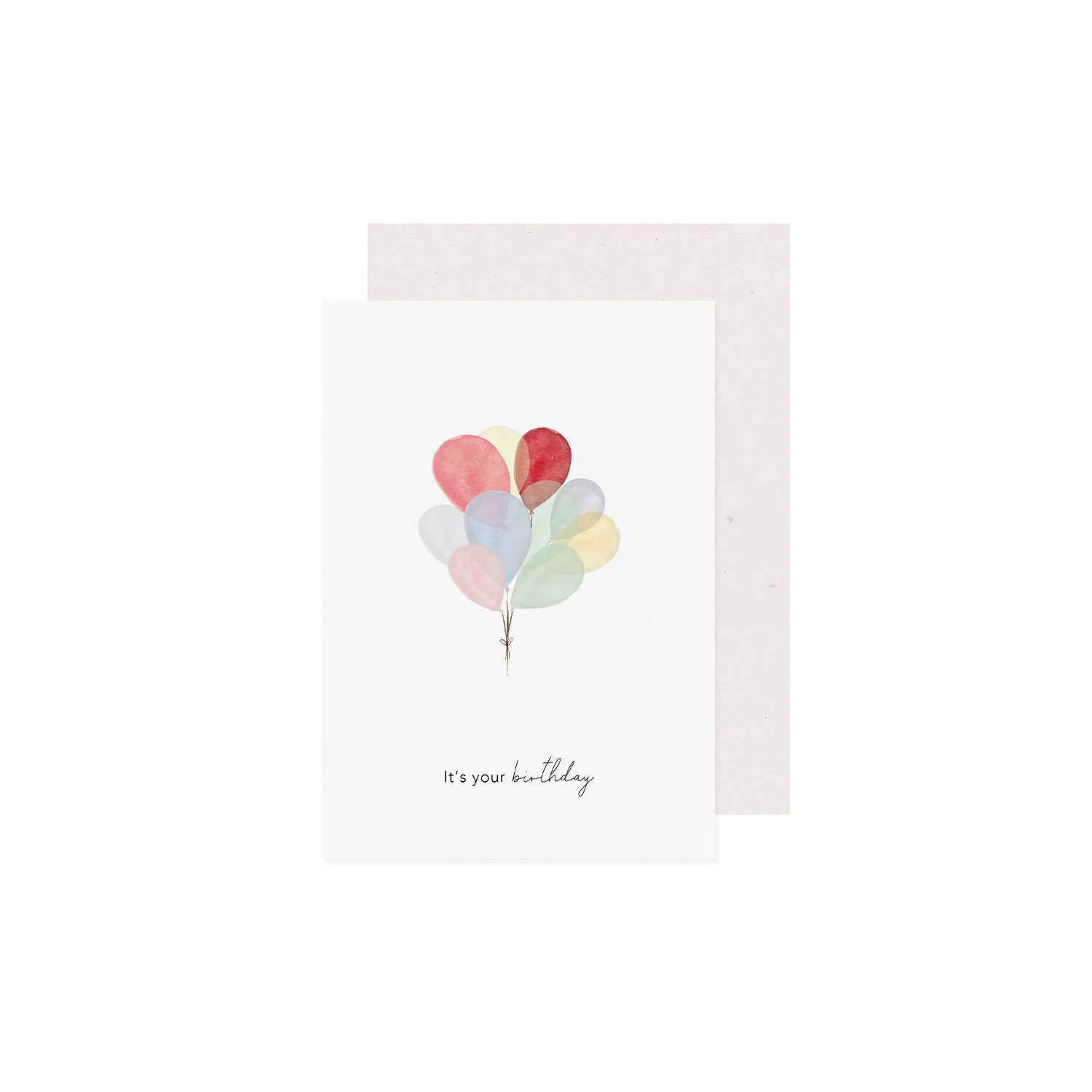 Klappkarte Luftballons
