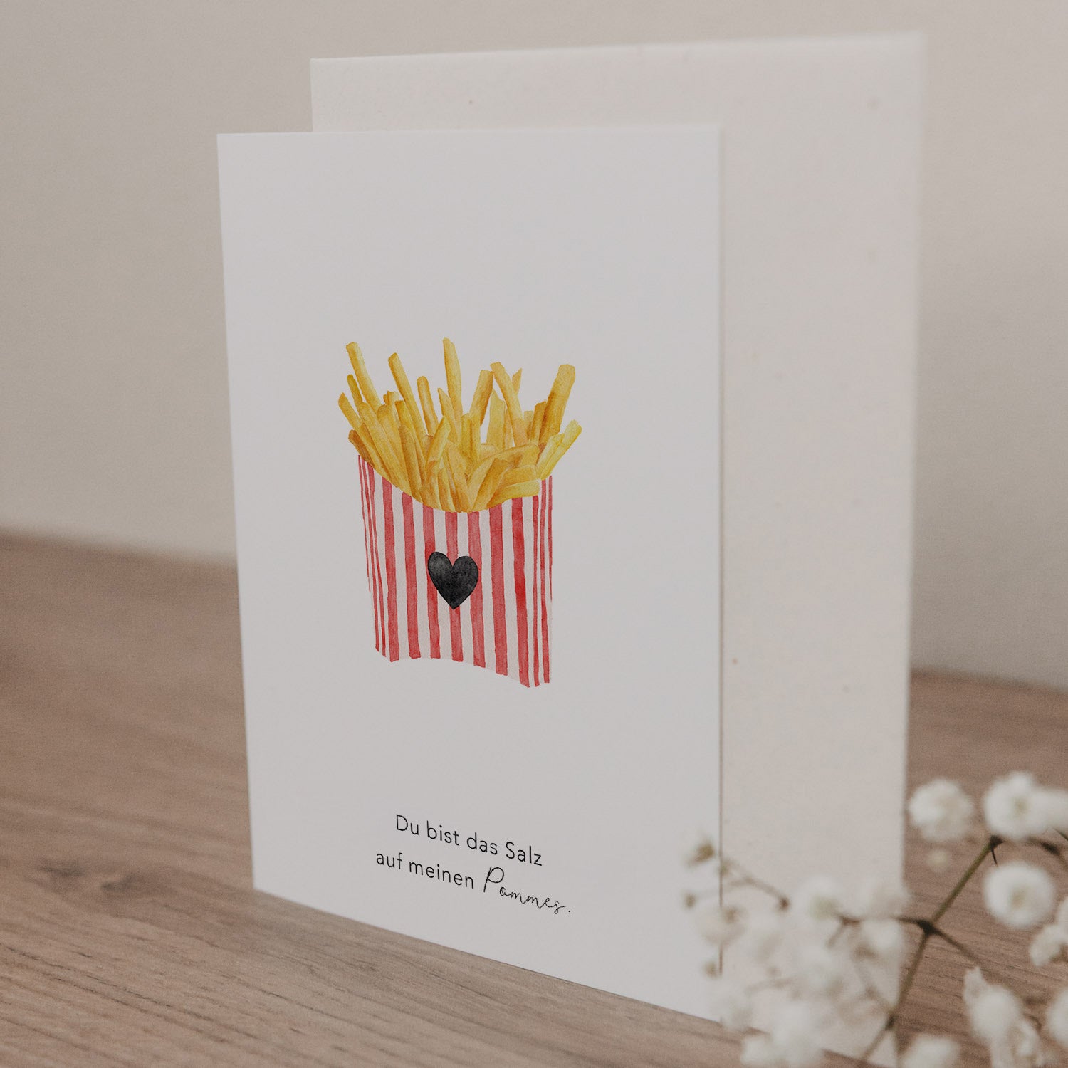 Klappkarte Pommes