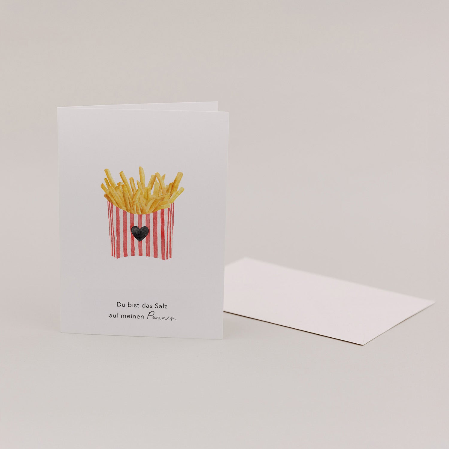 Klappkarte Pommes