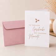 Klappkarte Die schönsten Geschenke - Umschlag Rosa