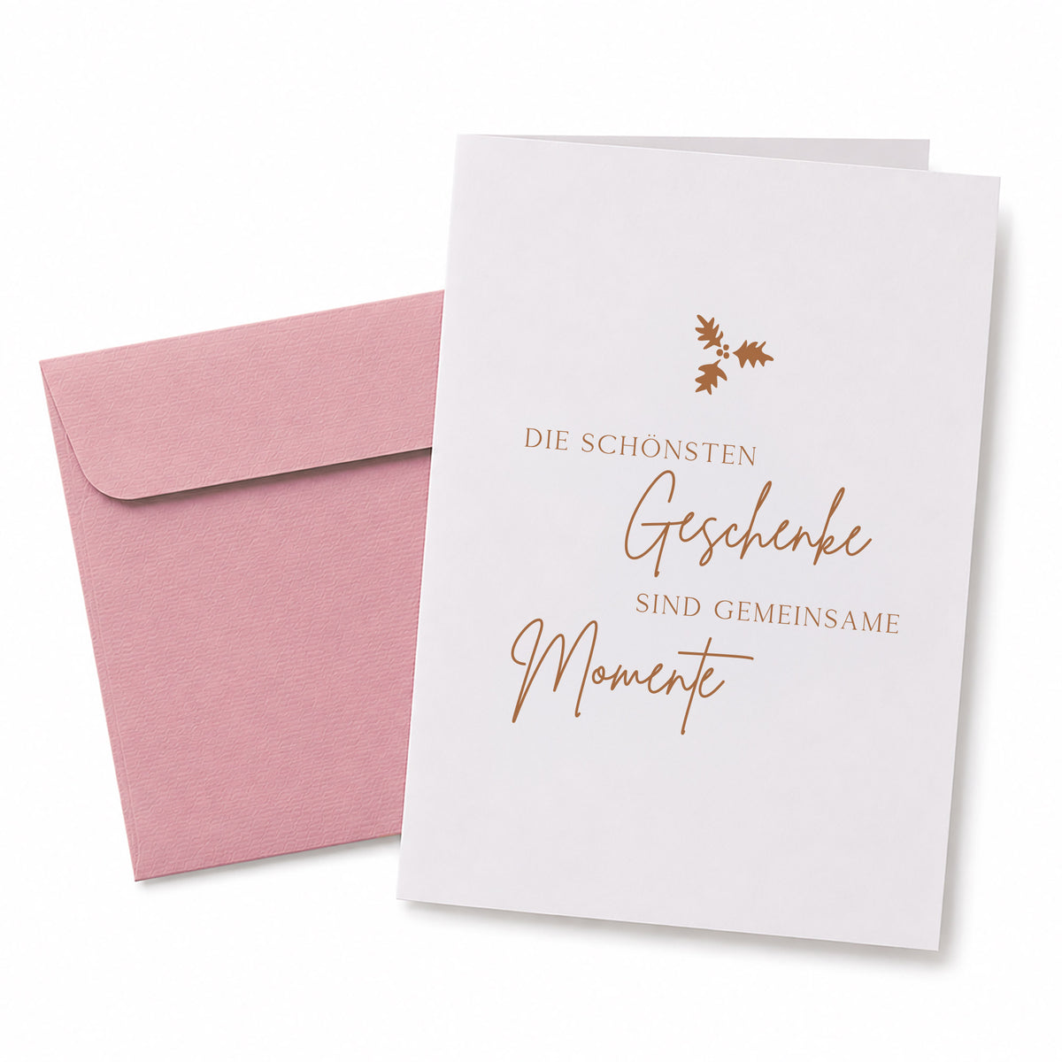 Klappkarte Die schönsten Geschenke - Umschlag Rosa
