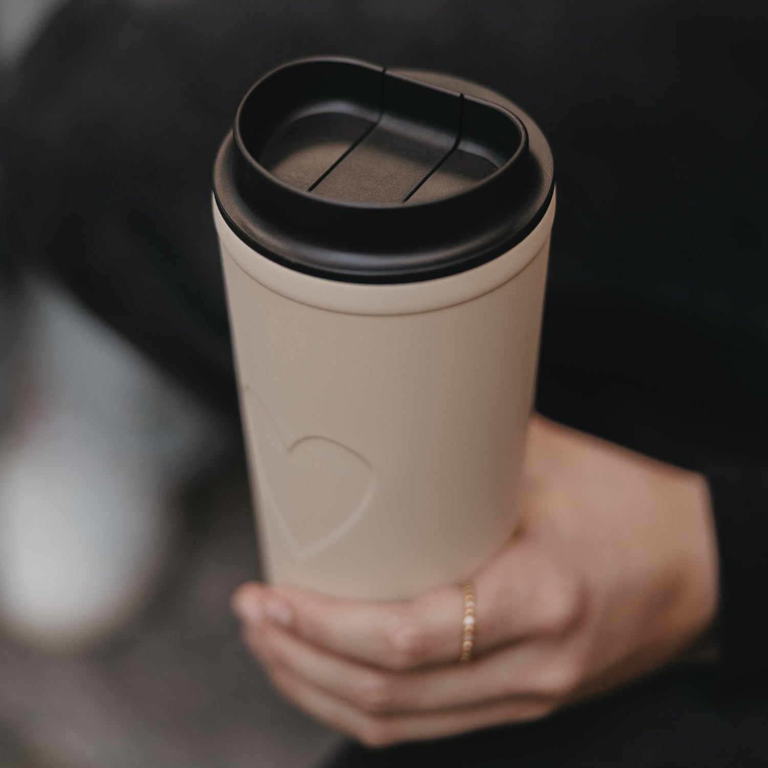 To go Becher Herz