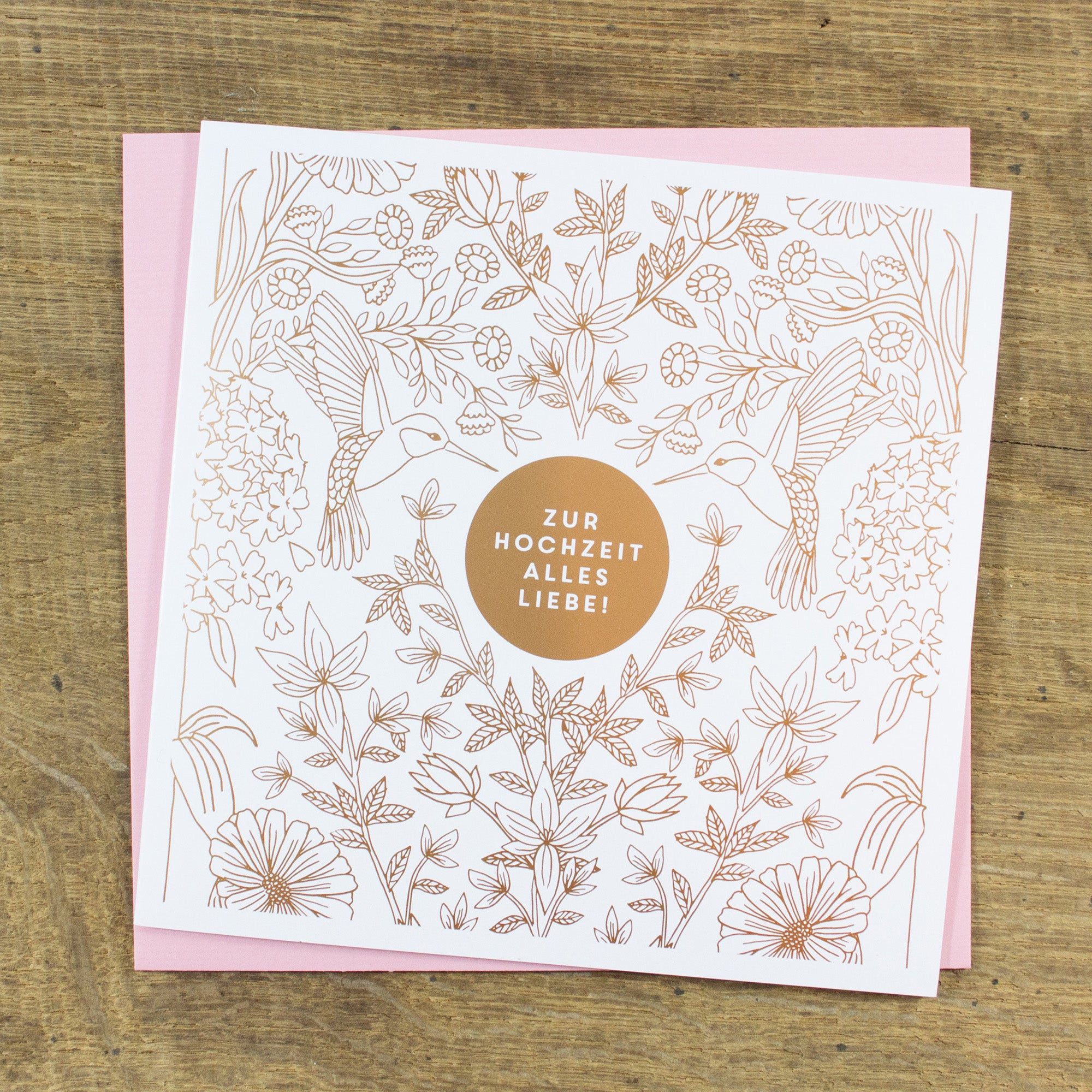 Grußkarte Zur Hochzeit alles Liebe!