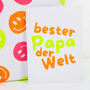 Postkarte Bester Papa der Welt