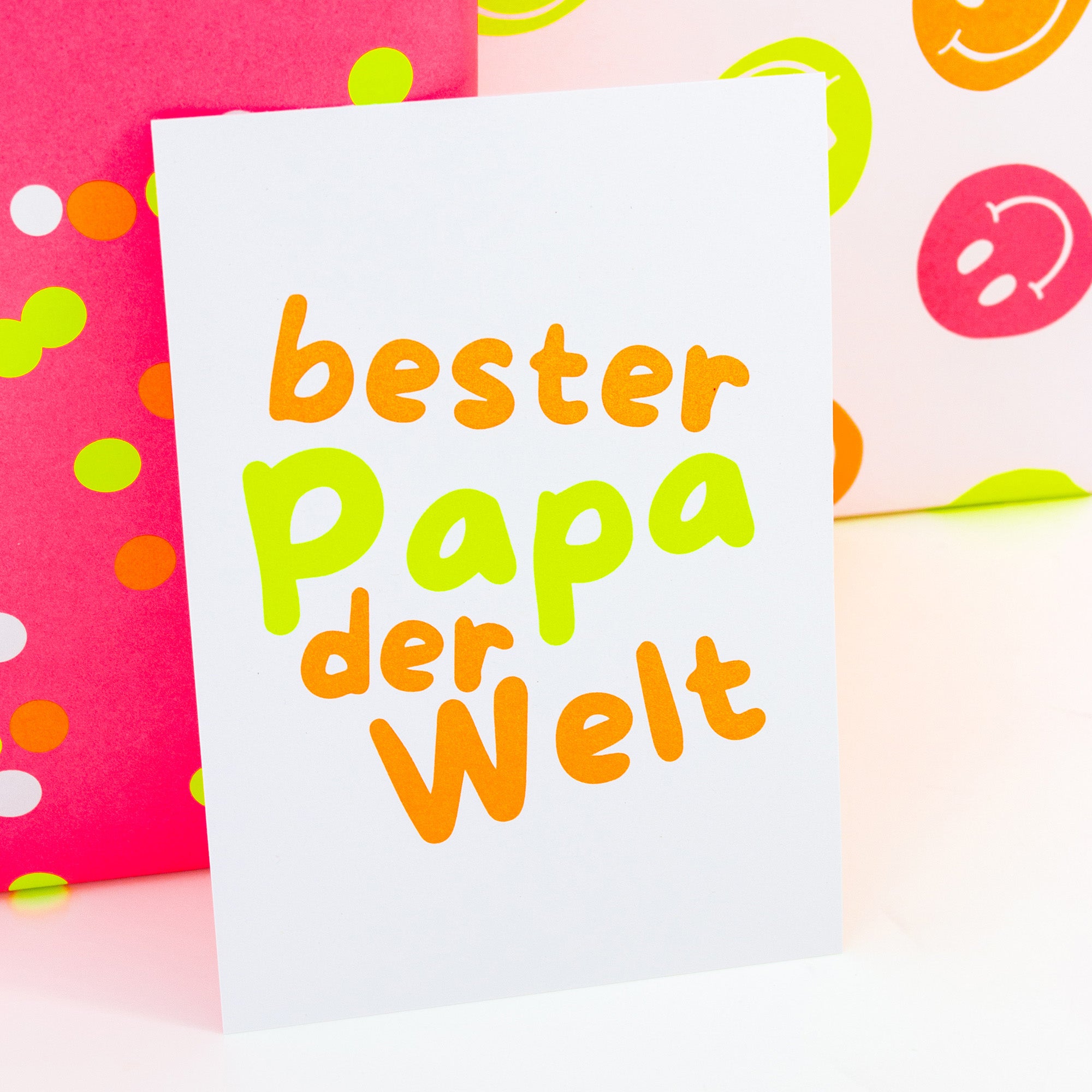 Postkarte Bester Papa der Welt