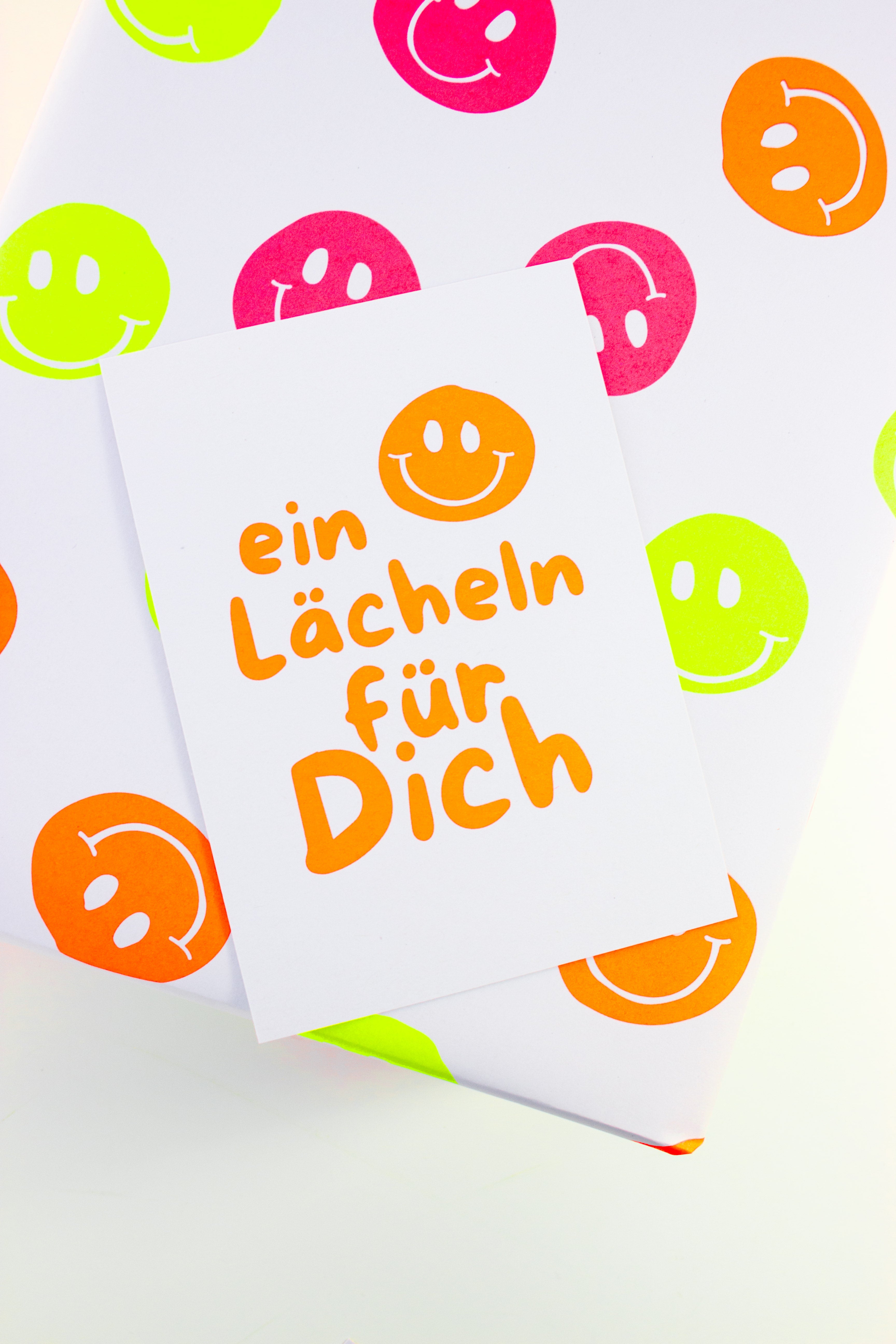 Postkarte ein Lächeln für Dich