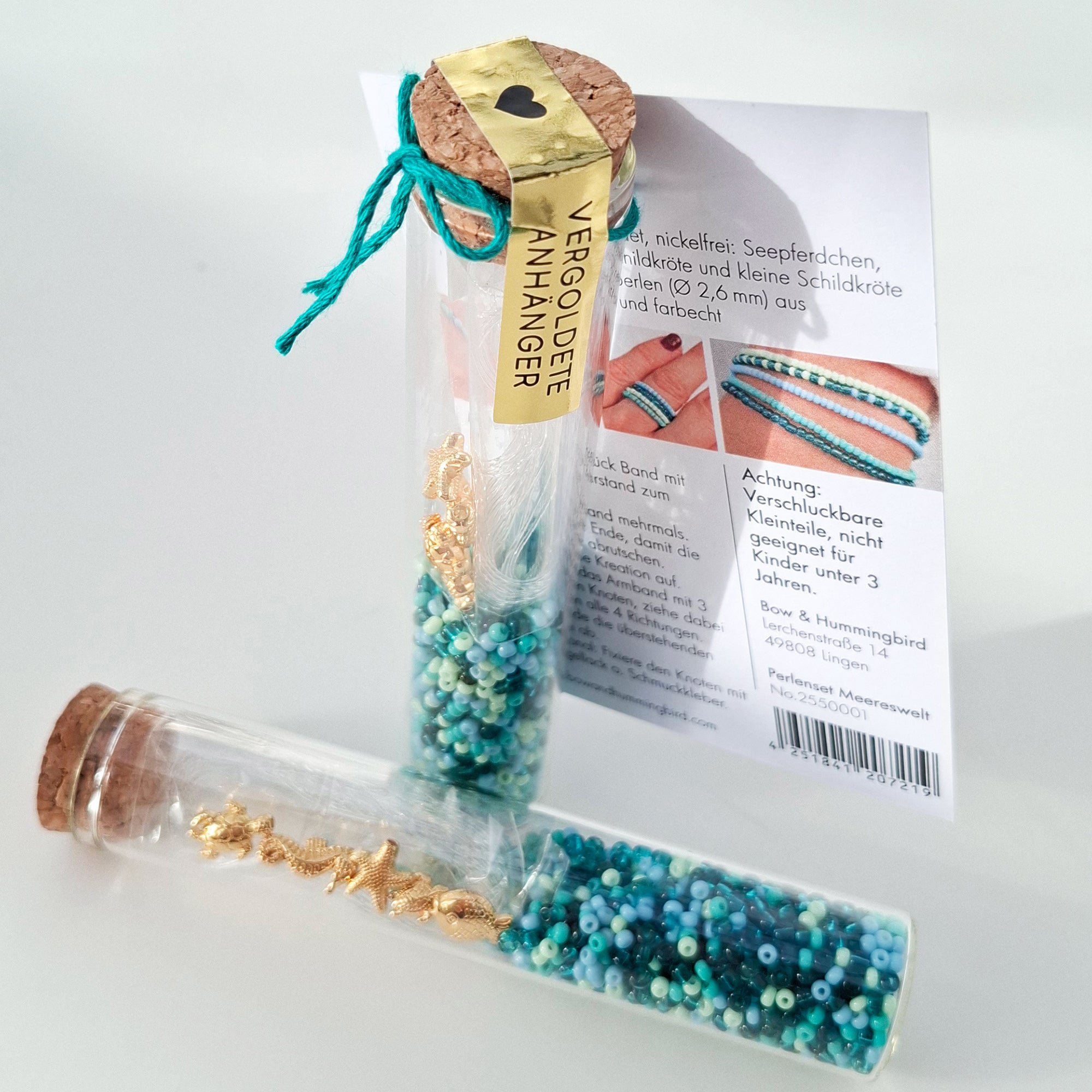 DIY Perlenset Meereswelt für Armbänder & Ringe