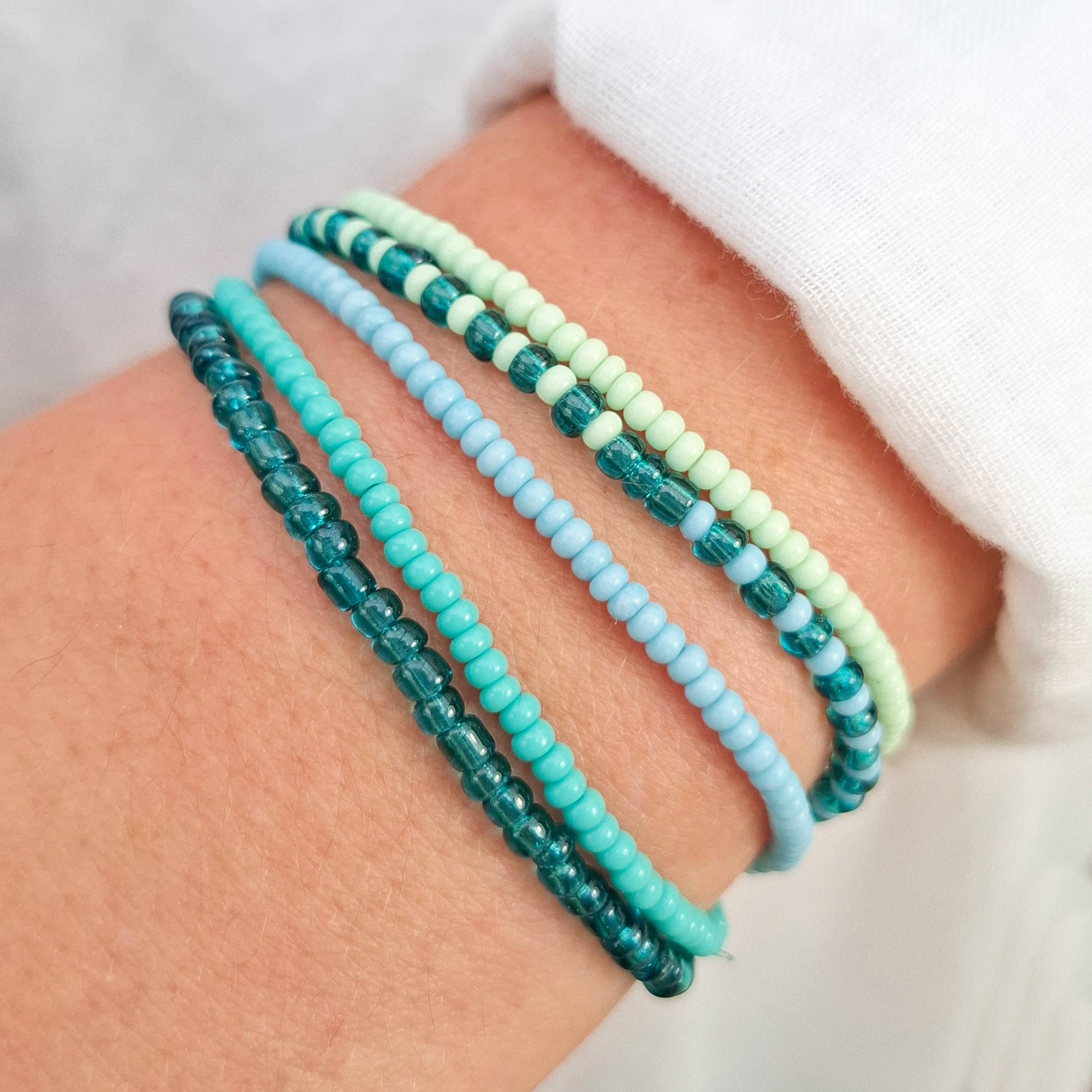 DIY Perlenset Meereswelt für Armbänder & Ringe