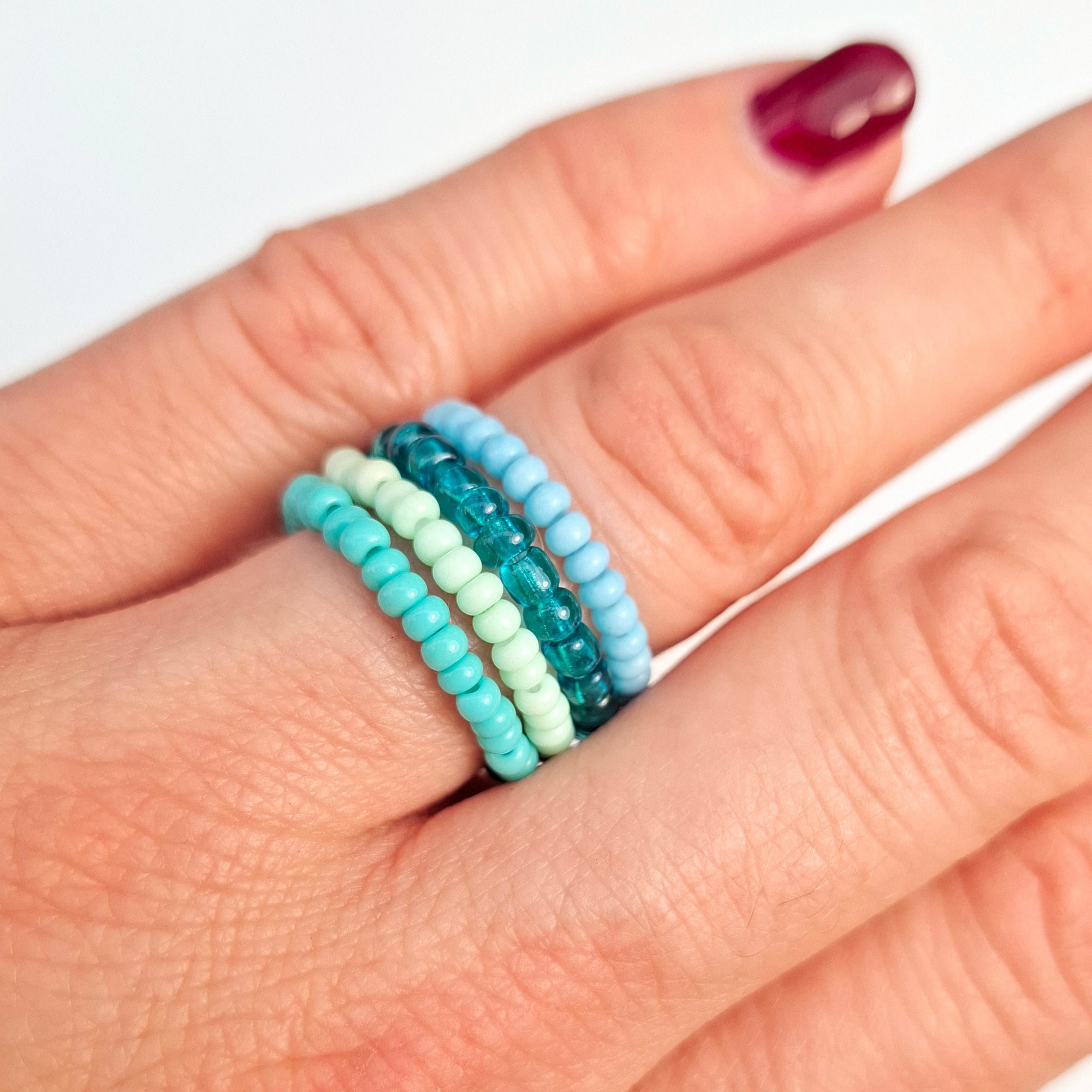 DIY Perlenset Meereswelt für Armbänder & Ringe