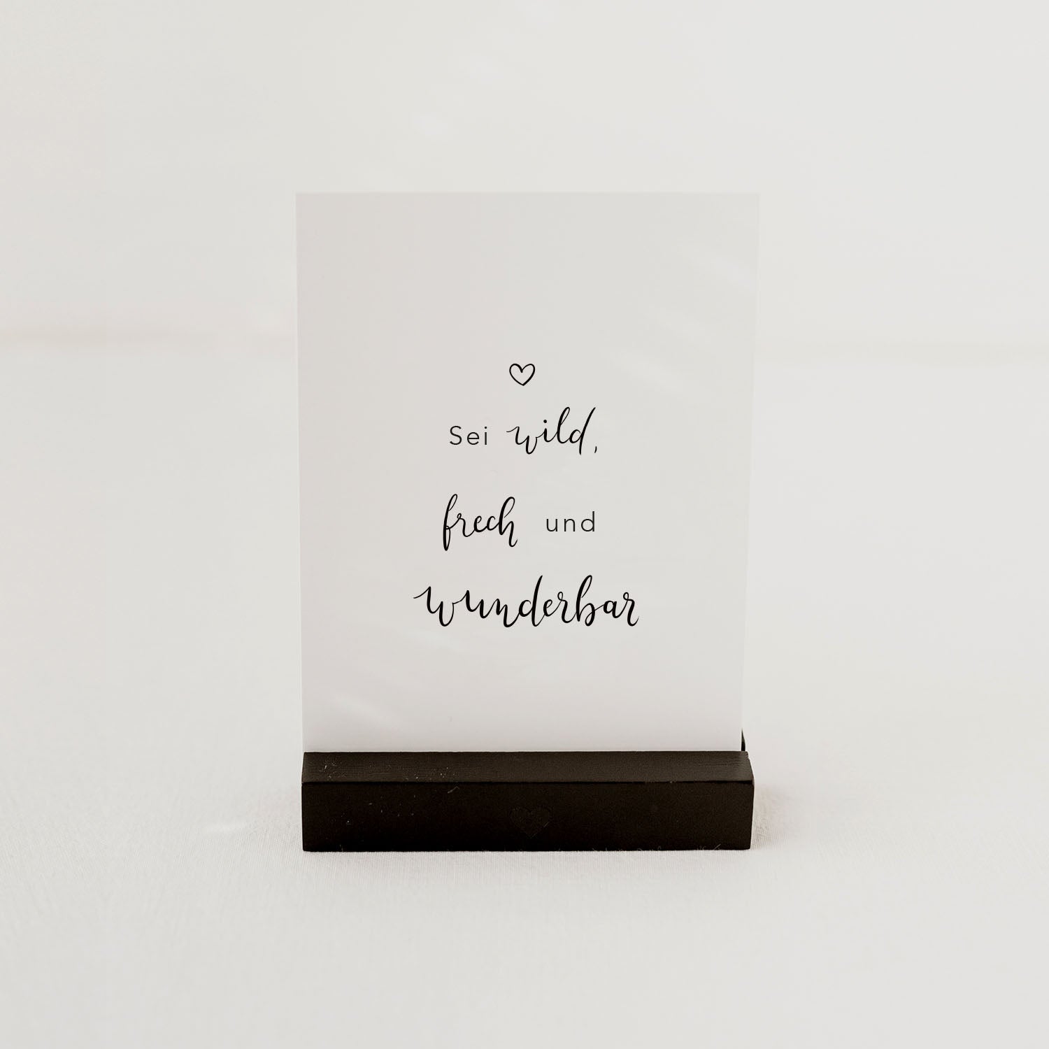 Spruchkarte Wild und frech