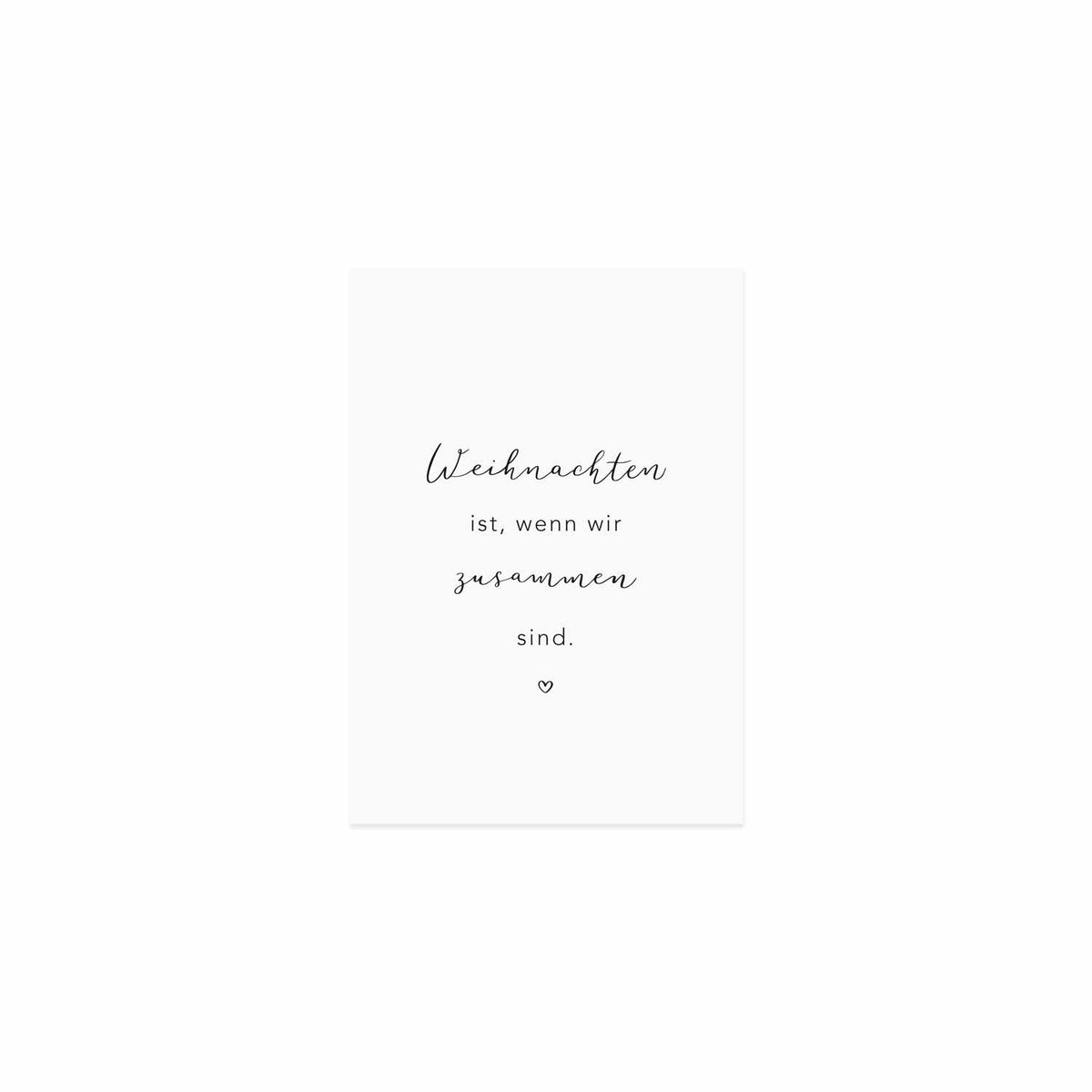 Postkarte Weihnachten ist, ...