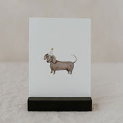 Aquarellkarte Dachshund