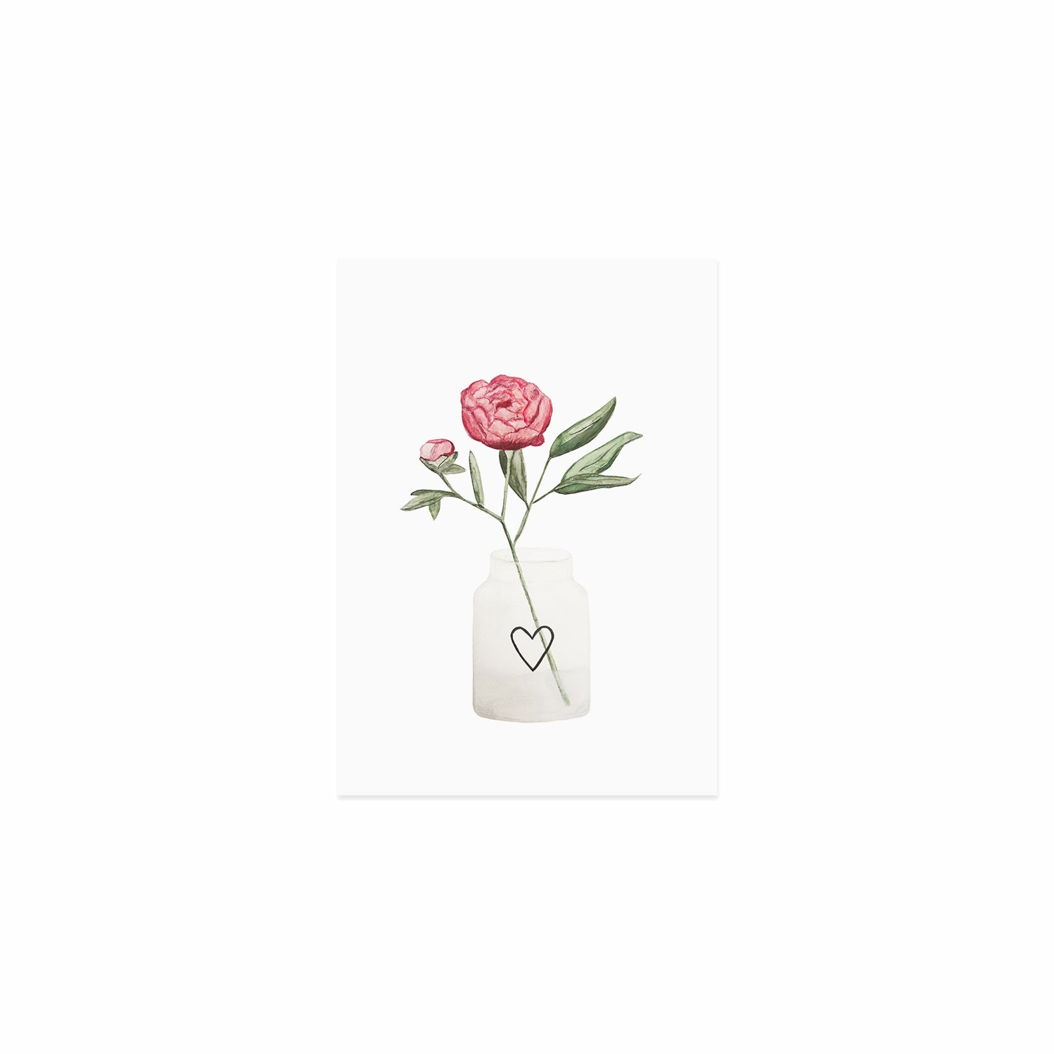 Aquarellkarte Flowers