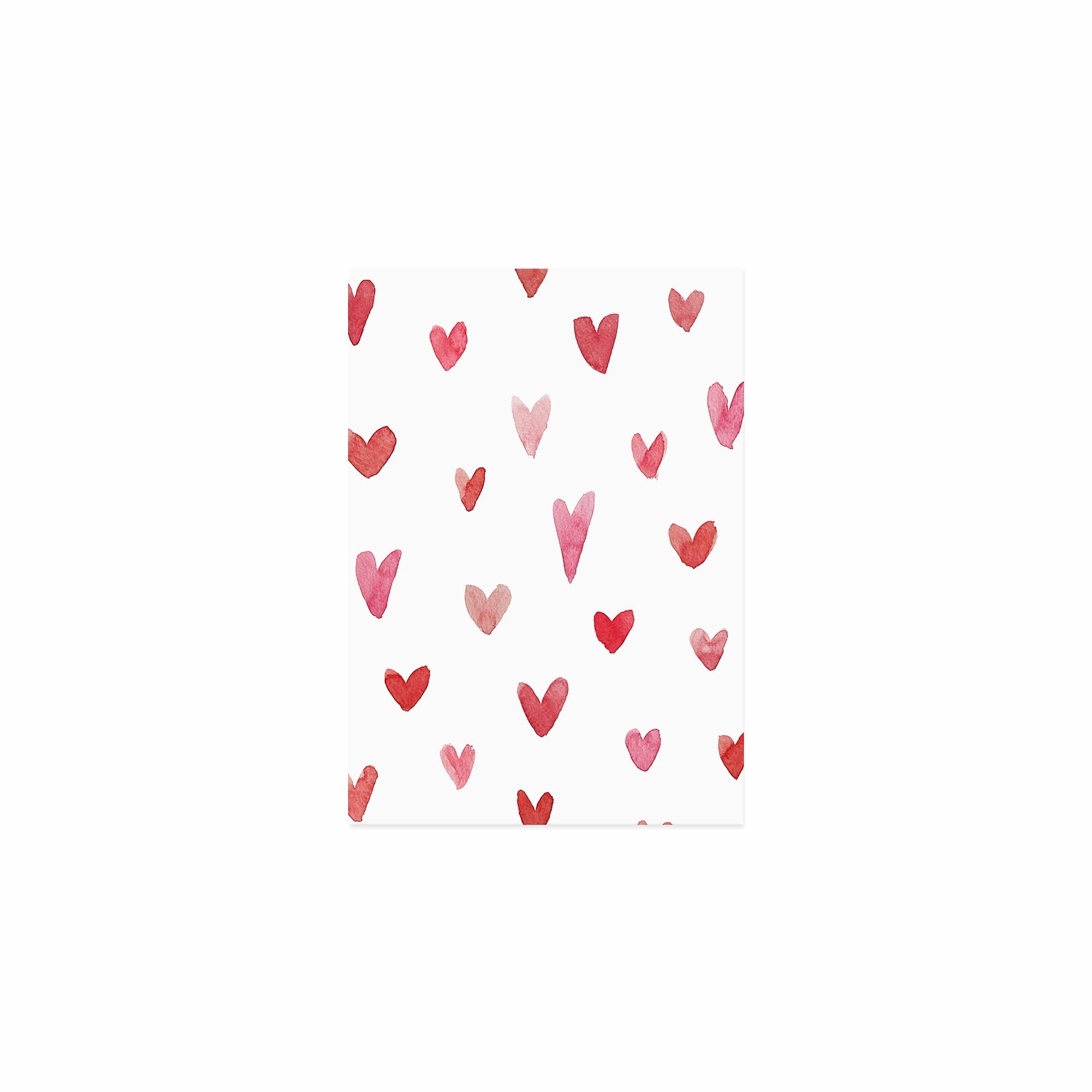 Aquarellkarte Hearts