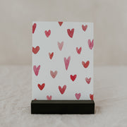 Aquarellkarte Hearts