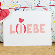 Postkarte L(I)EBE