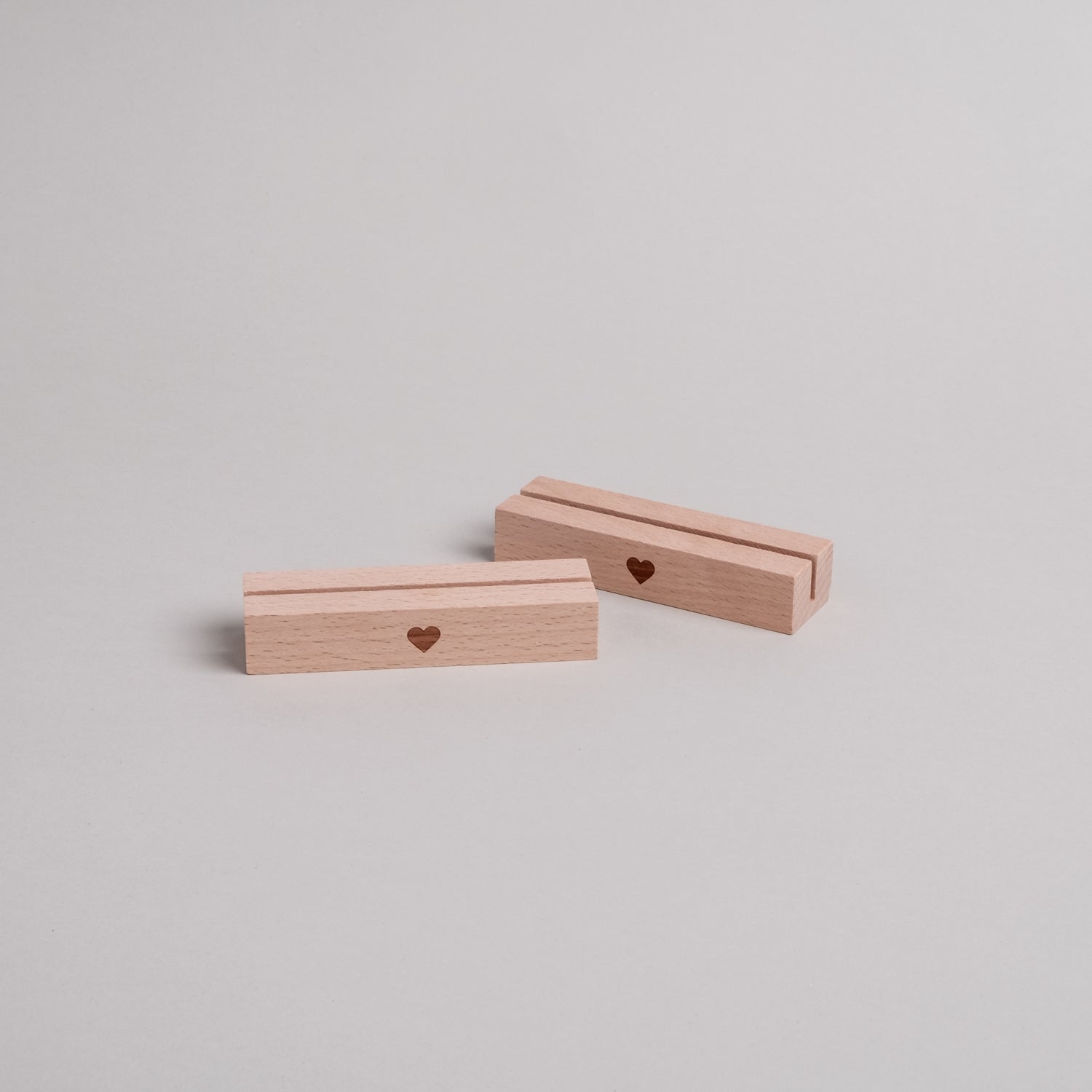 Kartenständer 2er Set - 10,5 cm Herz