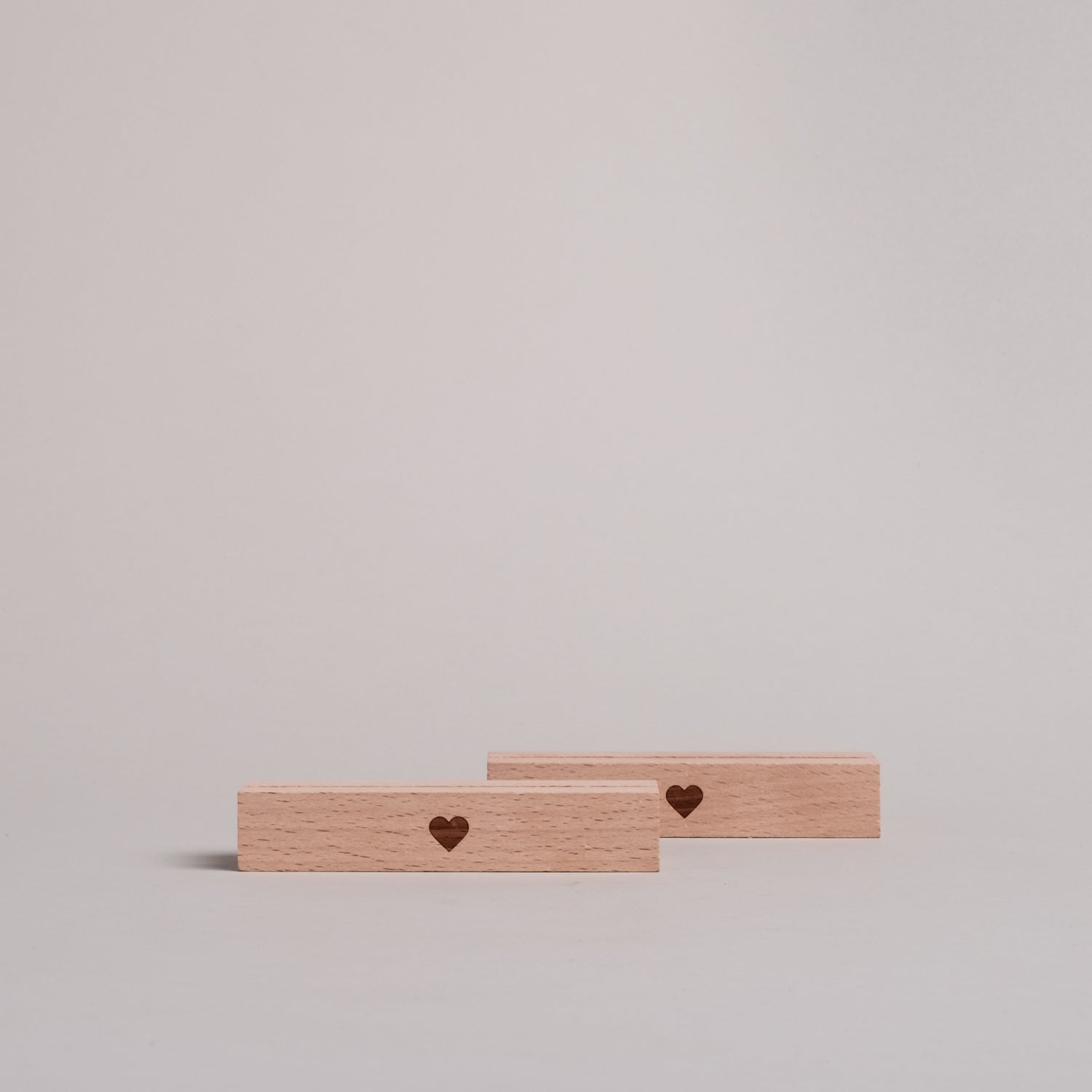 Kartenständer 2er Set - 10,5 cm Herz