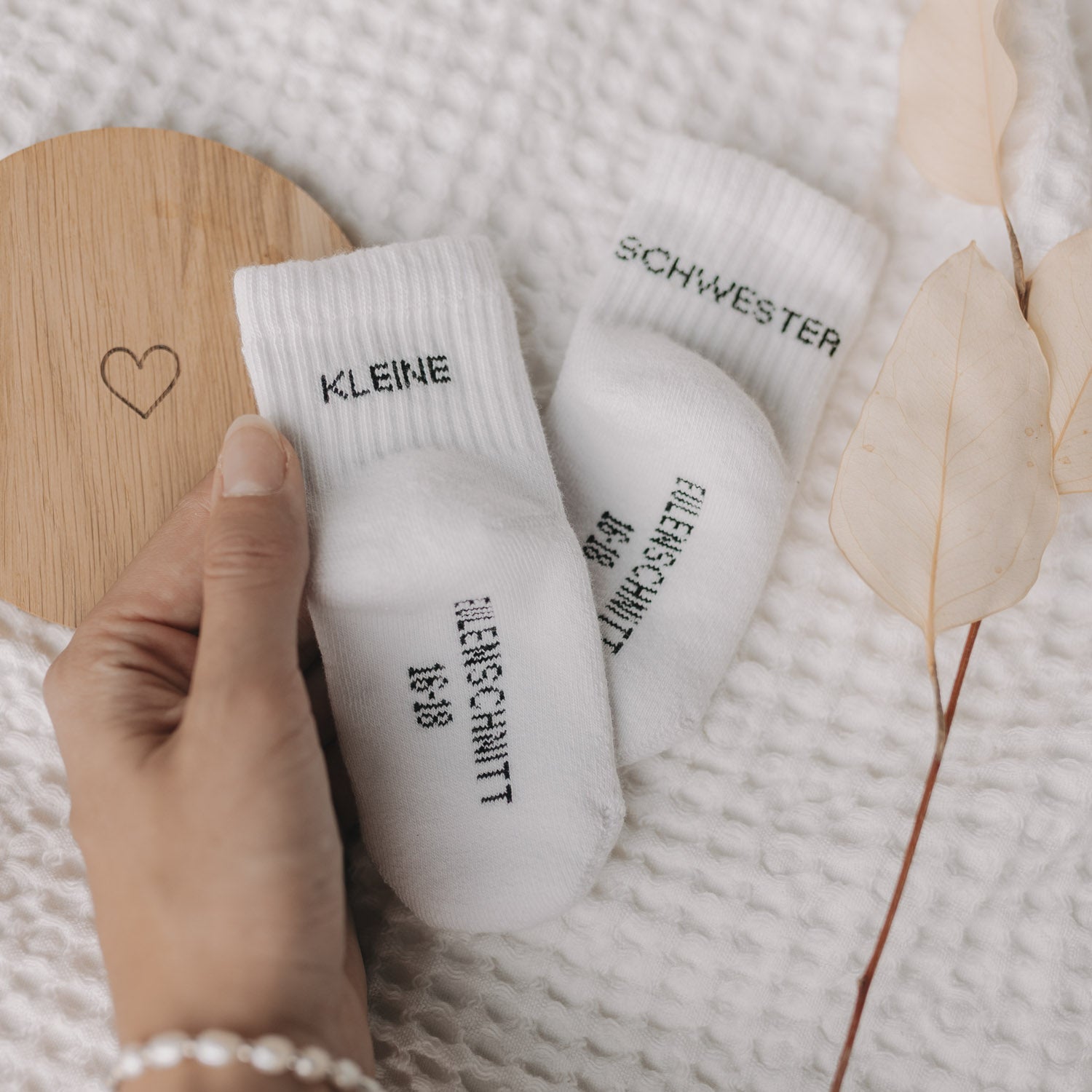 Babysocken Kleine Schwester