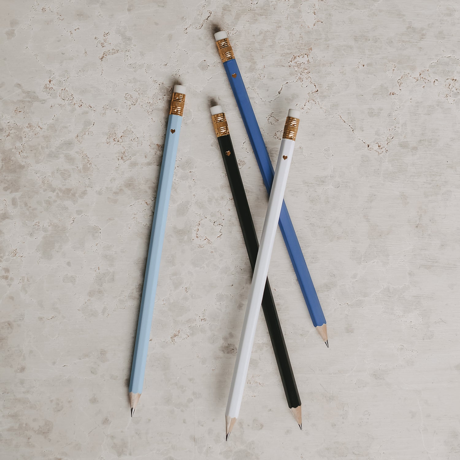 Bleistift 4er Set in blau
