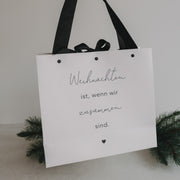 Geschenktüte Weihnachten ist - Medium